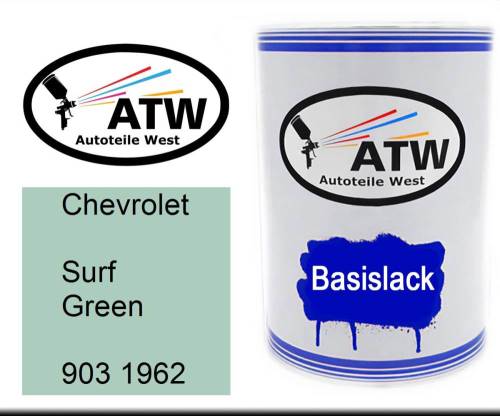 Chevrolet, Surf Green, 903 1962: 500ml Lackdose, von ATW Autoteile West.